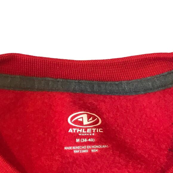 Athletic Works Red Sweatshirt, Mens M - Picture 2 of 3